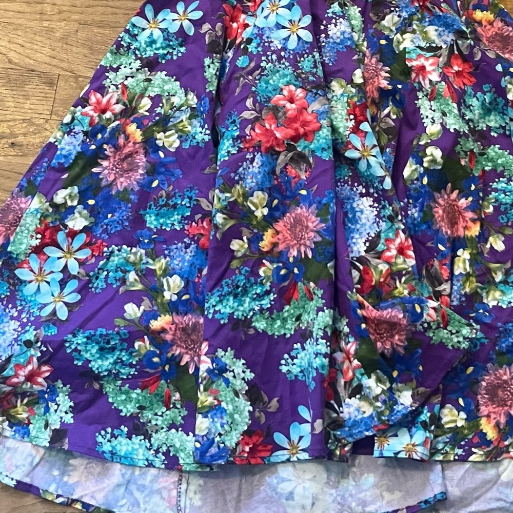 Hearts & roses rockabilly fit & flare dress - Picture 2 of 4